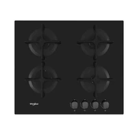 Kép 1/3 - WHIRPOOL GOB 616/NB beépíthető edzett üveg gáz főzőlap 60cm