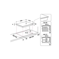 Kép 2/2 - WHIRPOOL WF S4665 CPBF beépíthető indukciós főzőlap 65cm