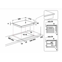 Kép 3/4 - WHIRLPOOL AKT8190/BA beépíthető kerámia főzőzap * 60cm