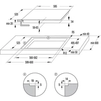 Kép 8/17 - GORENJE GI6401BSC beépíthető indukciós főzőlap 60cm