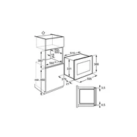 Kép 5/5 - AEG MSD2547D-M beépíthető mikrohullámú sütő