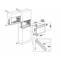 Kép 3/3 - WHIRPOOL AMW 4920/WH beépíthető mikrohullámú sütő 22L 750W