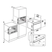 Kép 2/2 - WHIRLPOOL W9 MD260BSS  beépíthető mikróhullámú sütő *31/liter*