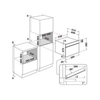 Kép 3/3 - WHIRLPOOL  AMW730/NB beépíthető mikró 31/liter