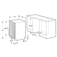 Kép 7/9 - GORENJE GV520E10 keskeny beépíthető mosogatógép