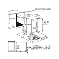 Kép 5/6 - AEG FSB53927Z beépíthető mosogatógép 60cm, 14 teríték