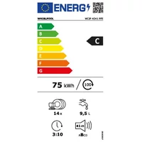 Kép 3/3 - WHIRPOOL WBO 3033 PL X beépíthető mosogatógép 60cm 14 terítékes