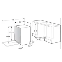 Kép 2/3 - GORENJE GV373B65 beépíthető mosogatógép  *60cm