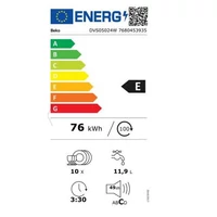 Kép 5/5 - BEKO DVS05024W szabadonálló mosogatógép  45/cm * 10/teríték* fehér