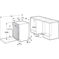Kép 3/3 - GORENJE GI643D90X beépíthető mosogatógép * 60cm 16 teríték