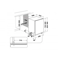 Kép 4/5 - WHIRLPOOL W8I HT58TS beépíthető mosogatógép *14/teríték*