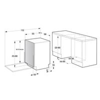 Kép 4/4 - GORENJE ULTRAB 16WIFI beépíthető mososgatógép * intergrálható *16 teríték*