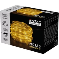 Kép 1/2 - ENTAC ECML-200-WW karácsonyi micro LED füzér IP44 20m PVC bevonatú