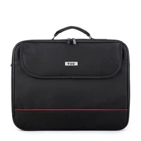 Kép 1/2 - TOO 15,6" fekete notebook táska piros dekor csíkkal