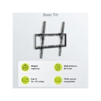 Kép 5/6 - GOOBAY 49731 TV fali tartókonzol dönthető 32”-55” (81 – 140 cm)