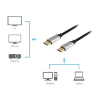 Kép 2/2 - EQUIP 119262 Premium DisplayPort 1.4  2m kábel
