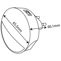 Kép 3/3 - ENTAC ENL-0.8W-CDS éjjeli fény 0.8W alkonykapcsolóval