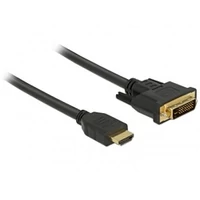 Kép 1/2 - DELOCK  85654 HDMI - DVI 24+1 kétirányú kábel   2m