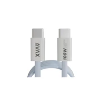 Kép 2/2 - AVAX CB610LB MAGNETY 100W USB C mágneses gyorstöltő kábel, fonott 1m, világoskék