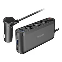 Kép 1/2 - YENKEE YAC 470 szivargyújtó elosztó 3A (3x szivargyújtó aljzat + 3x USB-A + 1x USB-C)