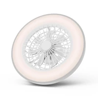 Kép 1/5 - AVIDE AFCLCCT-48W-15W-WAS mennyezeti lámpa ventilátorral Wanda ezüst, 2x24W+15W motor, távirányítóva