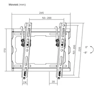 Kép 4/4 - STANMSSON  WM-2343-08 23"-43" dönthető fali TV konzol