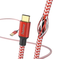Kép 2/2 - HAMA  201559  adatkábel  * FIC E3 USB Type-C   Reflective 1,5m  piros