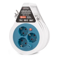 Kép 1/3 - ENTAC  ESCRG3-10-3G1.5-MINI   kábeldobos hosszabbító *  3 foglalat 10m