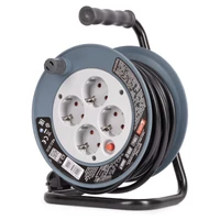Kép 1/3 - ENTAC  ESCRG4-10-3G1.5-MINI   kábeldobos hosszabbító *  47foglalat 10m