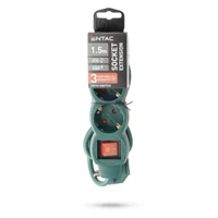 Kép 2/2 - ENTAC ESE1.5G3-1,5-SW-G elosztó * 3 foglalat kapcsolóval 1,5m zöld