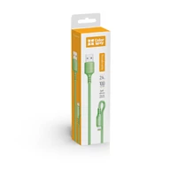 Kép 2/5 - ColorWay CW-CBUL042-GR    USB - Lightning töltőkábel  * 1m  zöld