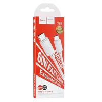 Kép 1/3 - HOCO lighting kábel 2.4A 1 méter fehér