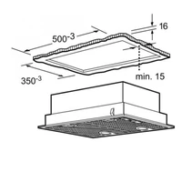 Kép 4/5 - BOSCH beépíthető páraelszívó 50cm 618m3/óra