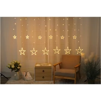 Kép 2/3 - ENTAC ECCL-138-SS-2X1 karácsonyi csillag függöny  IP44 300 LED 3X3m