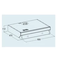 Kép 2/5 - CATA páraelszívó 60cm 350 m3/óra