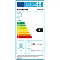 Kép 4/5 - HAUSMEISTER kerámialapos villanytűzhely 50cm 58L