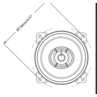 Kép 7/9 - BLAUPUNKT ICX402 autós hangszóró 180W