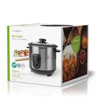Kép 2/2 - NEDIS rizsfőző 1/liter  400W inox