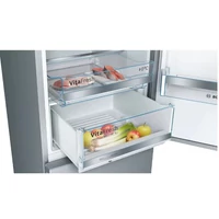Kép 4/5 - BOSCH alulfagyasztós hütő 201/60cm inox