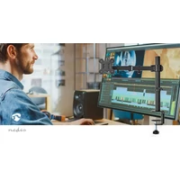 Kép 10/11 - NEDIS MMSIS110BK asztali monitor tartó