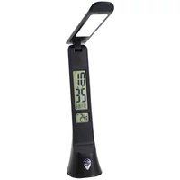Kép 2/5 - AVIDE ABLDLC-6W-B-HG LED asztali lámpa bőrhatású Hugo fekete 6W naptár