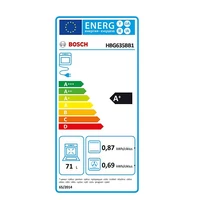 Kép 4/4 - BOSCH HBG635BB1 TFT kijelzős 71L beépíthető sütő