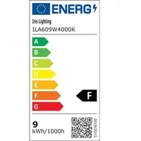 Kép 3/3 - IRIS LIGHTING (ILA609W4000K) A60 9W E27 LED izzó