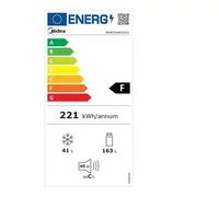 Kép 2/2 - MIDEA MDRT294FGE50 felülfagyasztós hűtőszekrény 144/55cm 163/41L