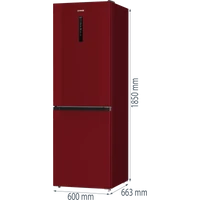 Kép 5/5 - GORENJE NK79C0DR alulfagyasztós  hűtőszekrény 185/60cm