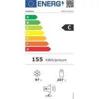 Kép 4/4 - GORENJE NRK619CAXL4 kombinált hűtőszekrény * 185/60cm