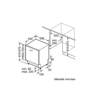 Kép 6/6 - BOSCH SMV4HVX45E beépíthető teljesen integrált mosogatógép