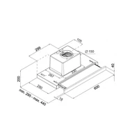 Kép 2/5 - SLX STCS 60 X INOX teleszkópos páraelszívó