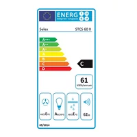 Kép 4/5 - SLX STCS 60 X INOX teleszkópos páraelszívó