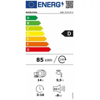 Kép 6/9 - WHIRLPOOL WBC3C34PFX beépíthető mosogatógép